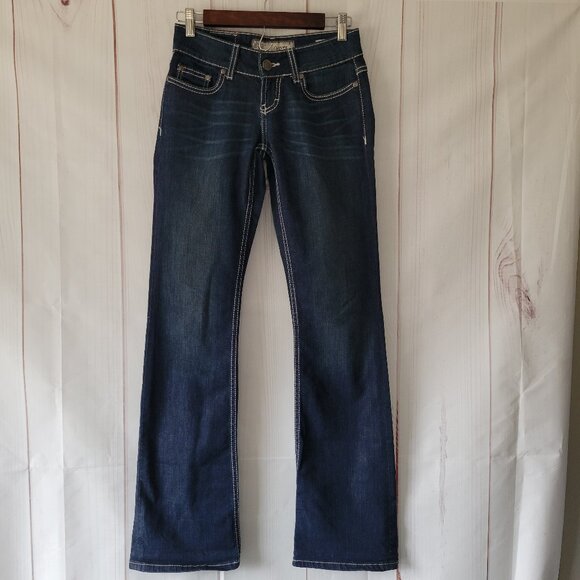 Buckle BKE Women’s Sz 25L Denim Jeans, Culture Style, Boot Cut, Dark Wash, EUC - Picture 1 of 15